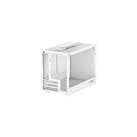 DeepCool CH160 WH Trn Mini ITX Case - Stylish White Design, No PSU Included - Perfect for Your Compact Build!